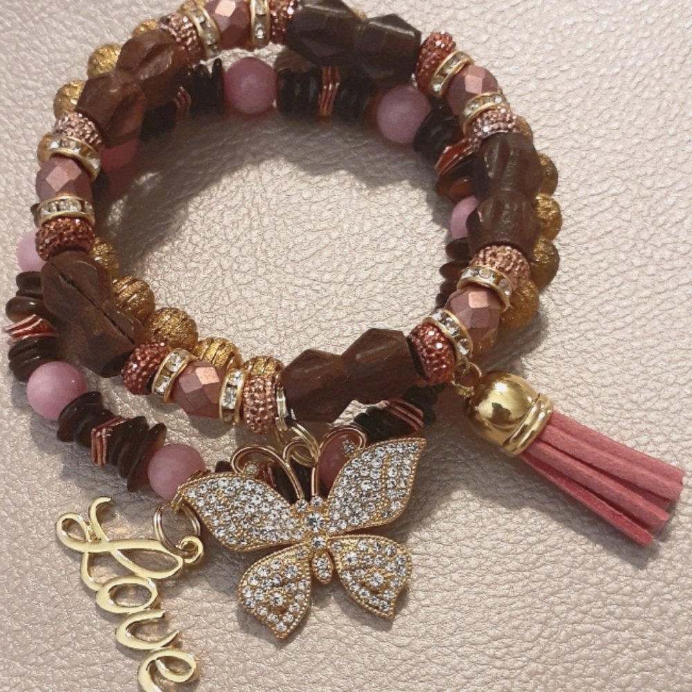 3pc stacked bracelet set